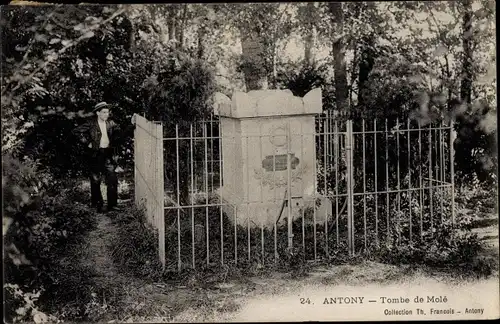 Ak Antony Hauts-de-Seine, Tombe de Mole