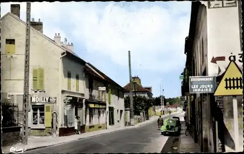 Ak Saint Germain les Couilly Seine et Marne, Rue de Paris