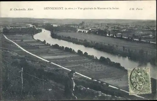 Ak Dennemont Yvelines, Gesamtansicht