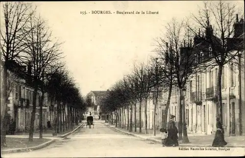 Ak Bourges Cher, Boulevard de la Liberté