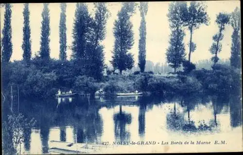 Ak Noisy le Grand Seine et Marne, Les Bords de la Marne