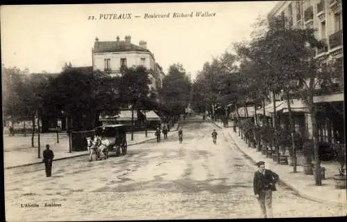 Ak Puteaux Hauts de Seine, Boulevard Richard Wallace