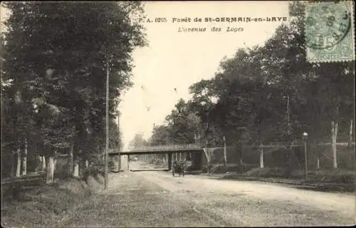 Ak Saint Germain en Laye Yvelines, Forêt, Avenue des Loges