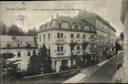 Ak Baden Baden am Schwarzwald, Hotel Bock