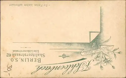 CdV Deutscher Soldat in Uniform, Portrait