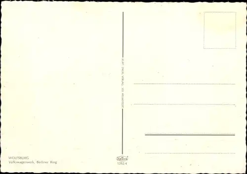 Ak Wolfsburg, Volkswagenwerk, Berliner Ring