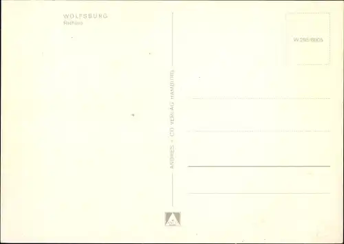 Ak Wolfsburg in Niedersachsen, Rathaus