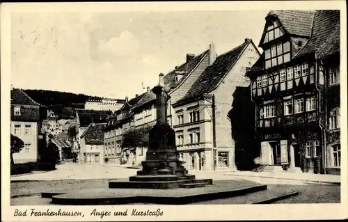 Ak Bad Frankenhausen am Kyffhäuser Thüringen, Anger und Kurstraße
