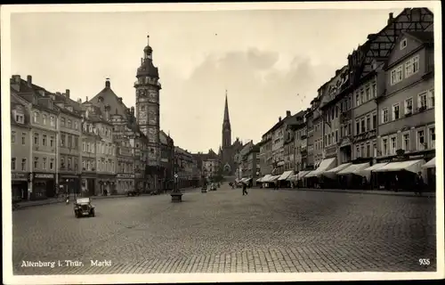 Ak Altenburg in Thüringen, Markt