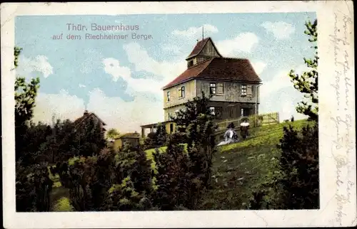 Ak Riechheim Elleben in Thüringen, Riechheimer Berge, Thür. Bauernhaus