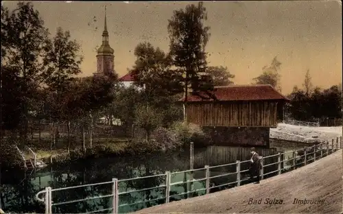 Ak Bad Sulza in Thüringen, Ilmbrücke