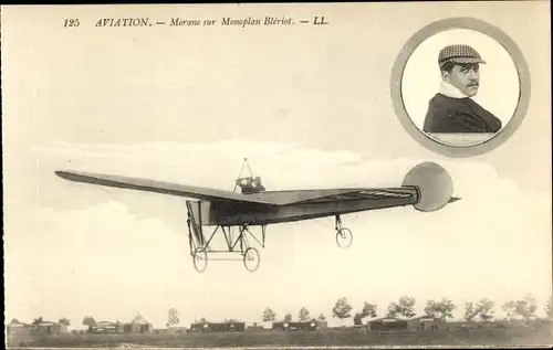 Ak Aviation, Morane sur Monoplan Bleriot, Flugzeug, Flugpionier