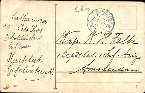 Präge Ak Allegorie, Hoop, Geloof, Liefde, Anker, Frauen