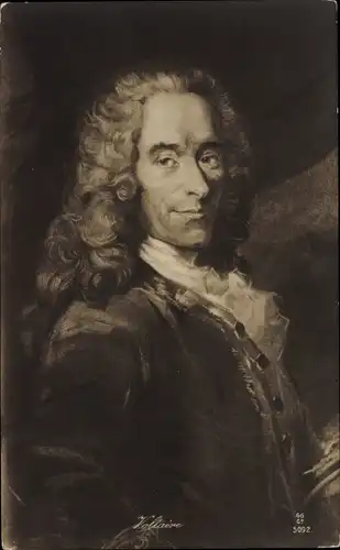 Ak Voltaire, Dichter, Portrait