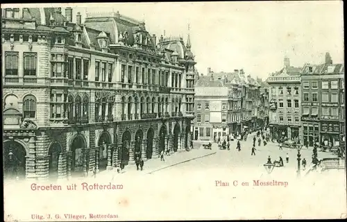 Ak Rotterdam, Südholland, Niederlande, Plan C en Mosseltrap