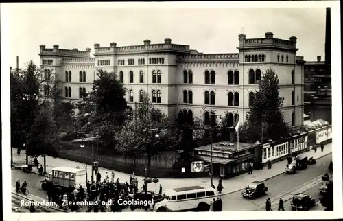 Ak Rotterdam, Südholland, Niederlande, Ziekenhuis, Coolsingel, Gebäude Außenansicht