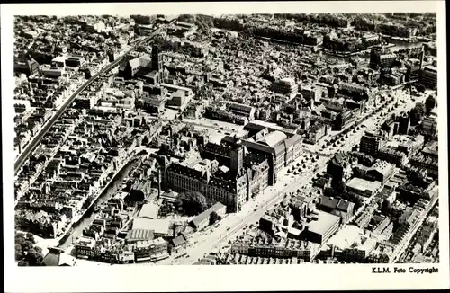 Ak Rotterdam, Südholland, Niederlande, Luftaufnahme Stadtzentrum vor 1940