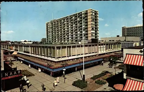 Ak Rotterdam Südholland Niederlande, Hochhaus, Einkauspassage