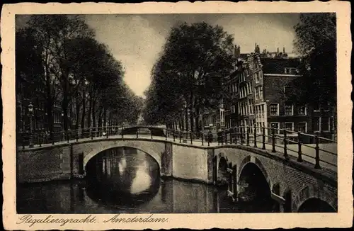 Ak Amsterdam Nordholland Niederlande, Reguliergracht