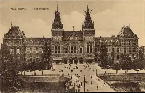 Ak Amsterdam Nordholland Niederlande, Rijka Museum