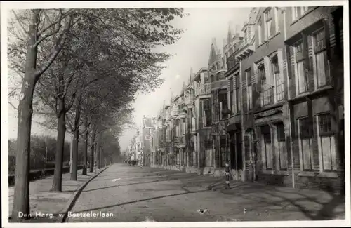 Ak Den Haag Südholland Niederlande, v. Boetzelerlaan, Straßenansicht, Häuser