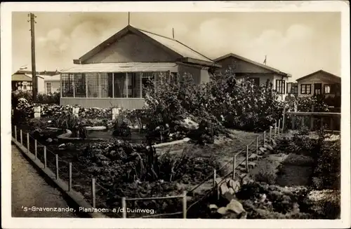 Ak 's Gravenzande Südholland, Plantsoen a/d Duinweg, Garten, Gartenhäuser