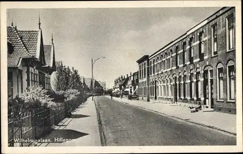 Ak Hillegom Südholland Niederlande, Wilhelminalaan, Straßenansicht, Gebäude