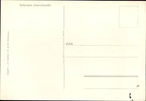 Ak Rotterdam Südholland Niederlande, Graanelevator