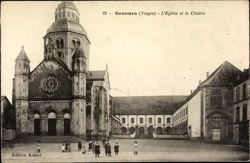 Ak Senones Sens Lothringen Vosges, L'Eglise et le Cloitre