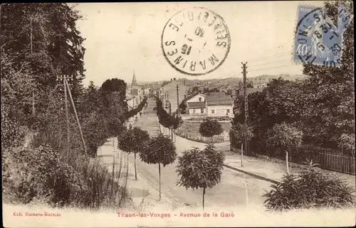 Ak Thaon les Vosges, Avenue de la Gare
