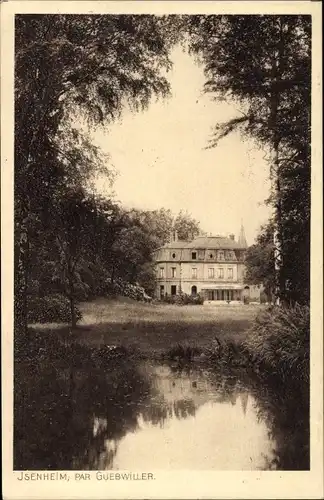 Ak Issenheim Isenheim Elsass Haut Rhin, Vue de la Maison