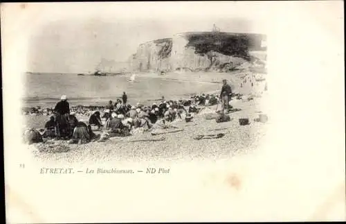 Ak Étretat Seine Maritime, Les Blanchisseuses, Wäscherinnen