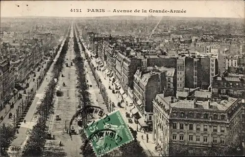 Ak Paris XVII., Avenue de la Grande Armee