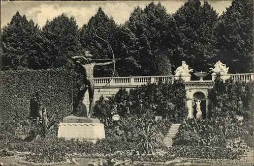 Ak Potsdam in Brandenburg, Sicilianischer Garten mit Bogenschützen