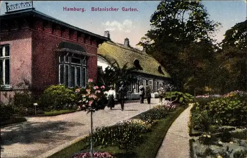 Ak Hamburg Altona Flottbek, Botanischer Garten