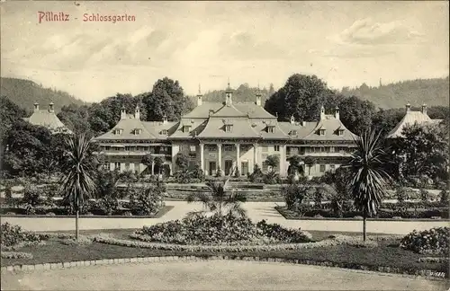 Ak Dresden Pillnitz, Schlossgarten