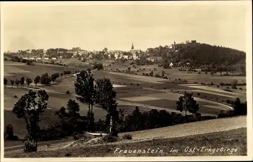 Foto Ak Frauenstein im Erzgebirge, Panorama