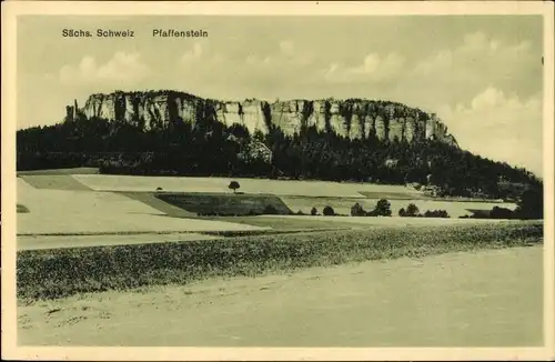 Ak Königstein an der Elbe Sächsische Schweiz, Pfaffenstein