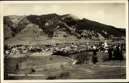 Ak Oberammergau in Oberbayern, Gesamtansicht