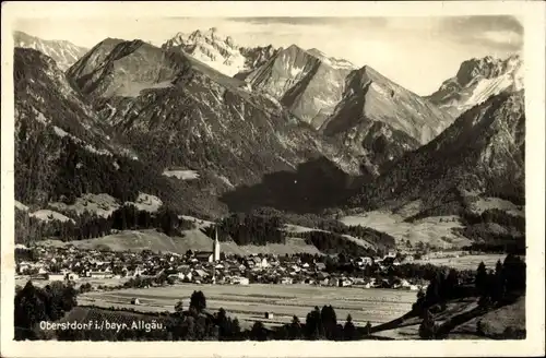 Ak Oberstdorf im Oberallgäu, Gesamtansicht