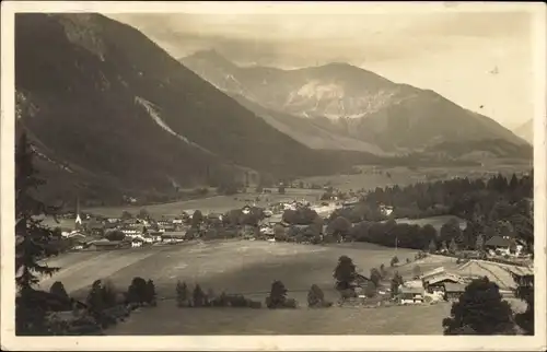 Ak Bayrischzell im Mangfallgebirge Oberbayern, Panorama