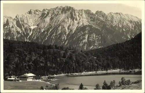 Ak Mittenwald in Oberbayern, Ferchensee, Karwendel