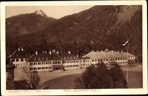 Ak Kreuth am Tegernsee Oberbayern, Wildbad, Ross- und Buchstein