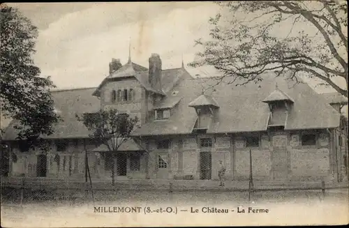 Ak Millemont Yvelines, Le Chateau, La Ferme