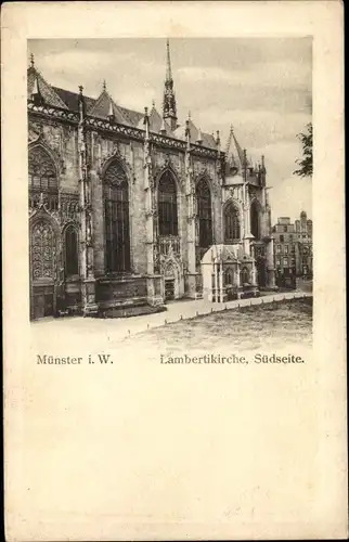 Ak Munster Münster Elsaß Elsass Haut Rhin, Lambertikirche, Südseite