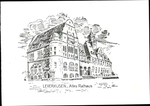 Künstler Ak Leverkusen im Rheinland, Altes Rathaus