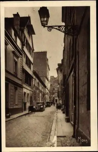 Ak Rouen Seine Maritime, Rue de la Pie et Maison de Pierre Corneille