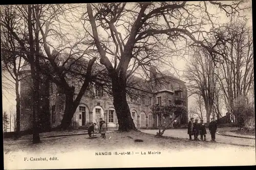 Ak Nangis Seine et Marne, La Mairie