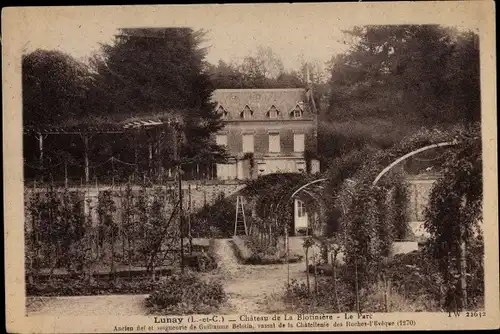 Ak Lunay Loir et Cher, Chateau de la Blotiniere, Le Parc