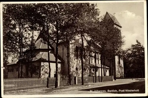 Ak Bertlich Herten im Ruhrgebiet, St. Johannes